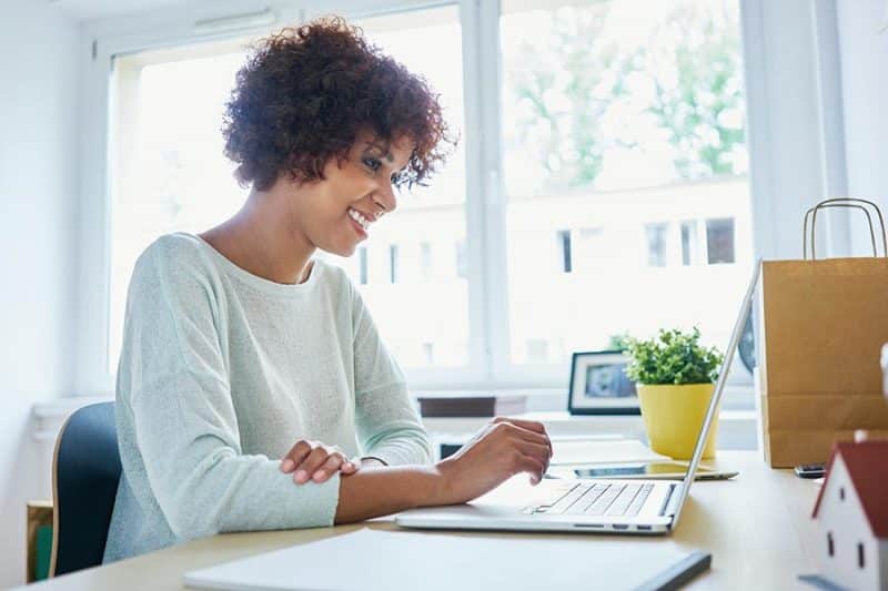 Freelancer Working on Laptop